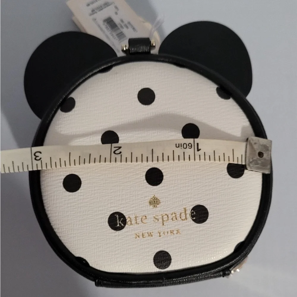 Kate spade X Disney Minnie Mouse NWOT Coin Purse, Keychain, BAGCHARM White Multi - Picture 6 of 11